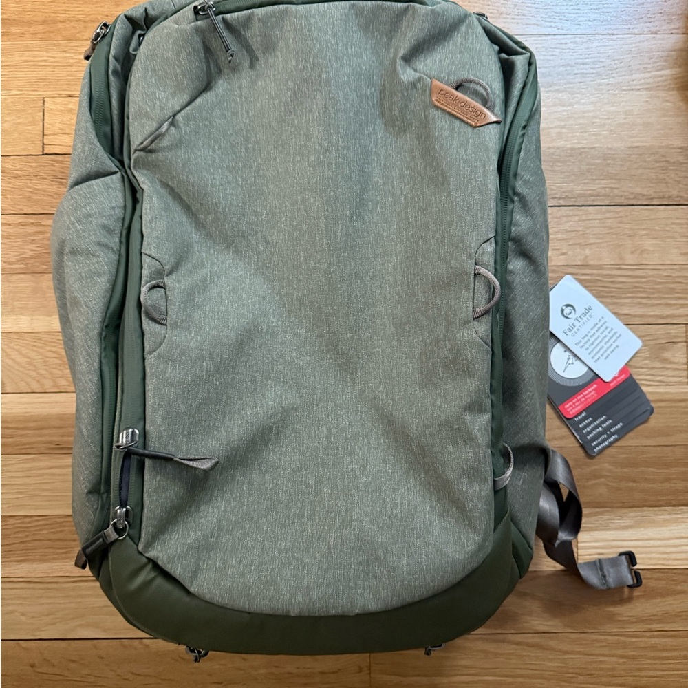 Peak Design 45L travel backpack in Sage Green